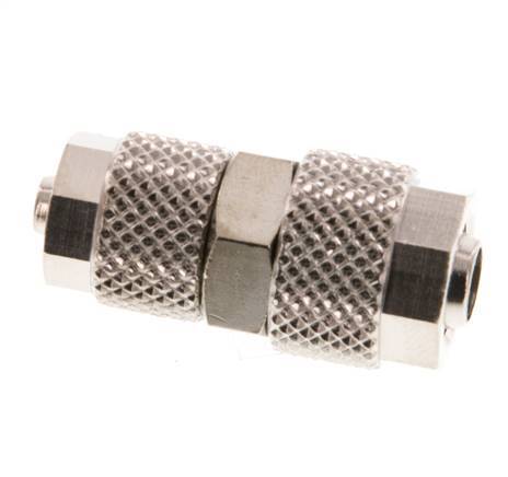 8x6 & 6x4 Nickel plated Brass Straight Push-on Fitting [2 Pieces]