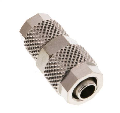 8x6 & 6x4 Nickel plated Brass Straight Push-on Fitting [2 Pieces]