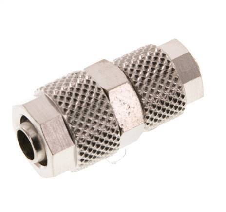 8x6 & 6x4 Nickel plated Brass Straight Push-on Fitting [2 Pieces]