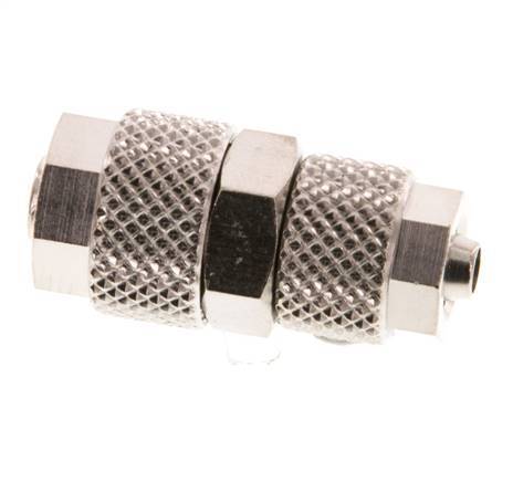 8x6 & 6x4 Nickel plated Brass Straight Push-on Fitting [2 Pieces]