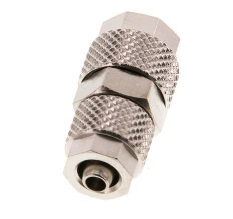 8x6 & 6x4 Nickel plated Brass Straight Push-on Fitting [2 Pieces]