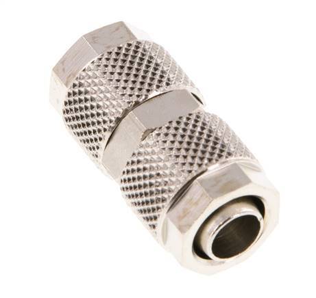 10x8 Nickel plated Brass Straight Push-on Fitting [2 Pieces]