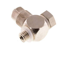5x3 & M5 Nickel plated Brass Banjo Push-on Fitting with Male Threads with O-ring Rotatable [10 Pieces]