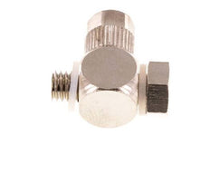 5x3 & M5 Nickel plated Brass Banjo Push-on Fitting with Male Threads with O-ring Rotatable [10 Pieces]
