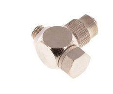 5x3 & M5 Nickel plated Brass Banjo Push-on Fitting with Male Threads with O-ring Rotatable [10 Pieces]