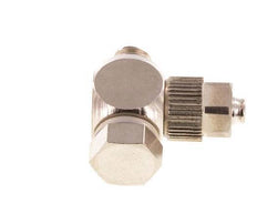 5x3 & M5 Nickel plated Brass Banjo Push-on Fitting with Male Threads with O-ring Rotatable [10 Pieces]