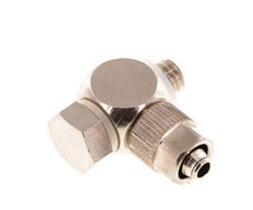 5x3 & M5 Nickel plated Brass Banjo Push-on Fitting with Male Threads with O-ring Rotatable [10 Pieces]