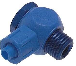 8x6 & G1/4'' PVC Banjo Push-on Fitting with Male Threads with O-ring Rotatable [2 Pieces]