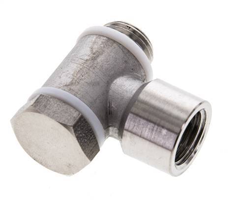 G1/4'' Stainless Steel 1.4404 Banjo Fitting with Male and Female Threads with Banjo Bolt with O-ring Rotatable