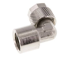 10x8 & G1/4'' Nickel plated Brass Elbow Push-on Fitting with Female Threads [2 Pieces]