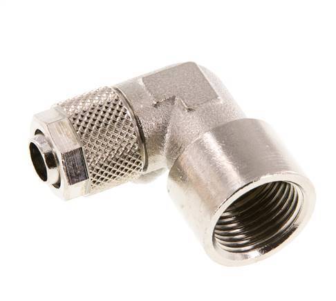 10x8 & G3/8'' Nickel plated Brass Elbow Push-on Fitting with Female Threads