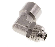 12x10 & G3/8'' Nickel plated Brass Elbow Push-on Fitting with Female Threads [2 Pieces]