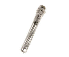 10x8 & G3/8'' Nickel plated Brass Straight Push-on Fitting with Male Threads Bend Protection [2 Pieces]