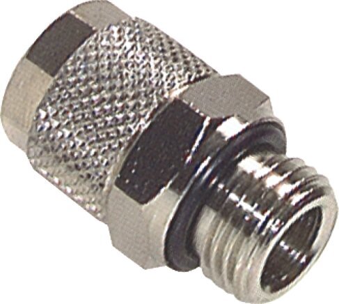10x8 & G1/8'' Nickel plated Brass Straight Push-on Fitting with Male Threads NBR [5 Pieces]