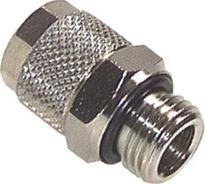 10x8 & G1/8'' Nickel plated Brass Straight Push-on Fitting with Male Threads NBR [5 Pieces]