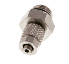 4.3x3 & G1/8'' Nickel plated Brass Straight Push-on Fitting with Male Threads NBR [5 Pieces]