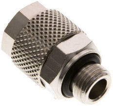 10x8 & G1/8'' Nickel plated Brass Straight Push-on Fitting with Male Threads NBR [5 Pieces]
