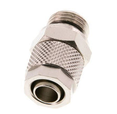 10x8 & G1/4'' Nickel plated Brass Straight Push-on Fitting with Male Threads NBR [2 Pieces]