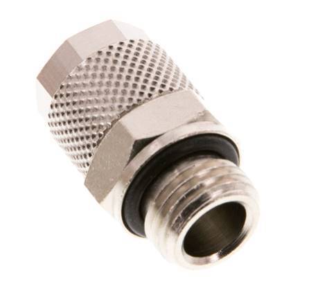 10x8 & G1/4'' Nickel plated Brass Straight Push-on Fitting with Male Threads NBR [2 Pieces]