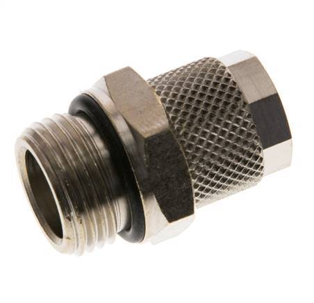 10x8 & G3/8'' Nickel plated Brass Straight Push-on Fitting with Male Threads NBR [2 Pieces]