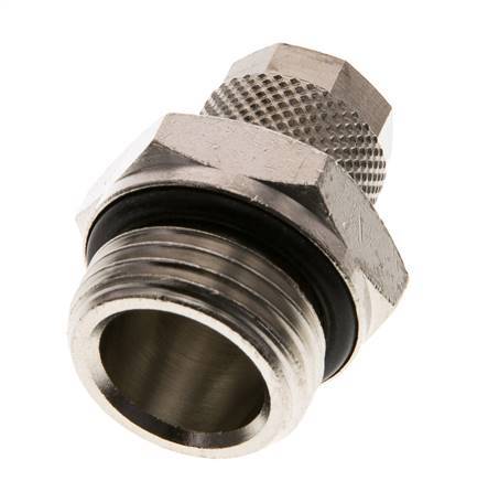10x8 & G1/2'' Nickel plated Brass Straight Push-on Fitting with Male Threads NBR [2 Pieces]