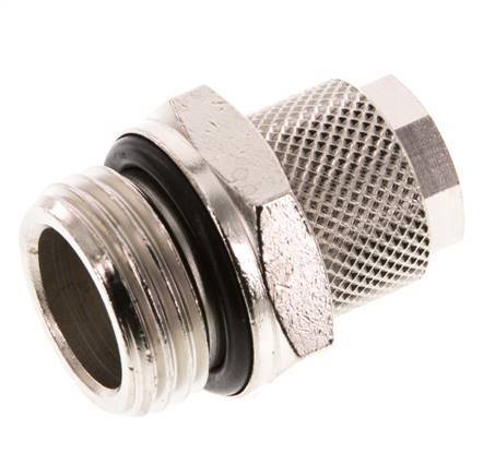 12x10 & G1/2'' Nickel plated Brass Straight Push-on Fitting with Male Threads NBR [2 Pieces]