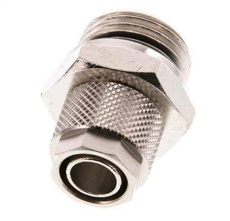 12x10 & G1/2'' Nickel plated Brass Straight Push-on Fitting with Male Threads NBR [2 Pieces]
