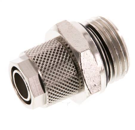 12x10 & G1/2'' Nickel plated Brass Straight Push-on Fitting with Male Threads NBR [2 Pieces]