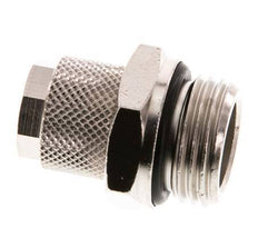 12x10 & G1/2'' Nickel plated Brass Straight Push-on Fitting with Male Threads NBR [2 Pieces]
