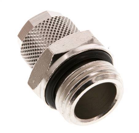 12x10 & G1/2'' Nickel plated Brass Straight Push-on Fitting with Male Threads NBR [2 Pieces]