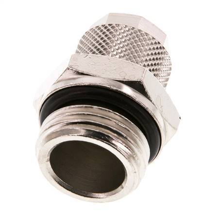 12x10 & G1/2'' Nickel plated Brass Straight Push-on Fitting with Male Threads NBR [2 Pieces]