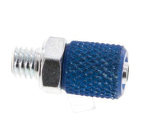 4.3x3 & M5 Aluminum Straight Push-on Fitting with Male Threads [5 Pieces]