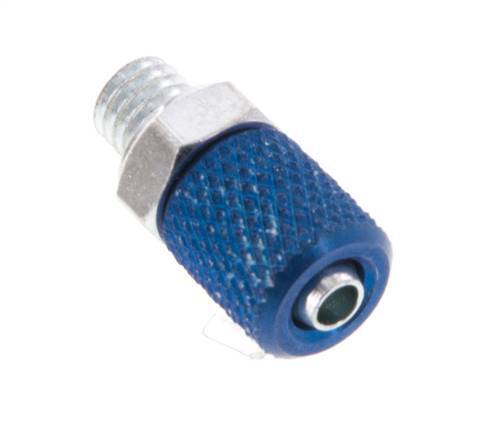 4.3x3 & M5 Aluminum Straight Push-on Fitting with Male Threads [5 Pieces]