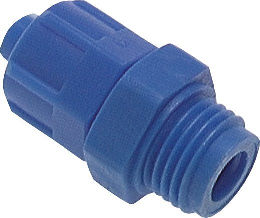 8x6 & G3/8'' PVC Straight Push-on Fitting with Male Threads [10 Pieces]
