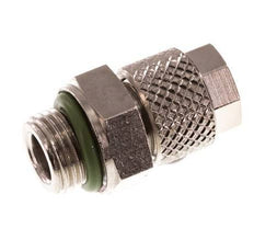 6x4 & G1/8'' Nickel plated Brass Straight Push-on Fitting with Male Threads FKM [5 Pieces]