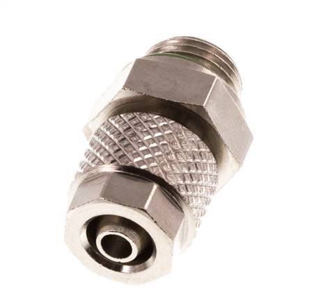 6x4 & G1/8'' Nickel plated Brass Straight Push-on Fitting with Male Threads FKM [5 Pieces]