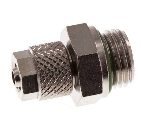 6x4 & G1/4'' Nickel plated Brass Straight Push-on Fitting with Male Threads FKM [5 Pieces]