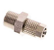 5x3 & R1/8'' Nickel plated Brass Straight Push-on Fitting with Male Threads [5 Pieces]
