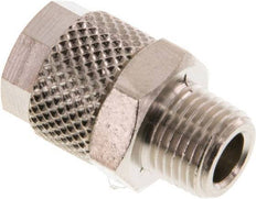 8x6 & R1/8'' Nickel plated Brass Straight Push-on Fitting with Male Threads [5 Pieces]
