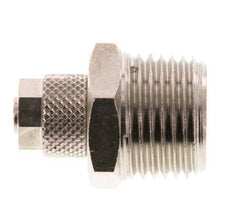 8x6 & R1/2'' Nickel plated Brass Straight Push-on Fitting with Male Threads [2 Pieces]
