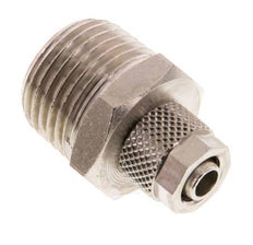 8x6 & R1/2'' Nickel plated Brass Straight Push-on Fitting with Male Threads [2 Pieces]