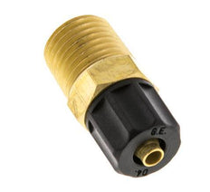 6x4 & 1/4''NPT Brass Straight Push-on Fitting with Male Threads [2 Pieces]