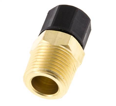 10x8 & 3/8''NPT Brass Straight Push-on Fitting with Male Threads