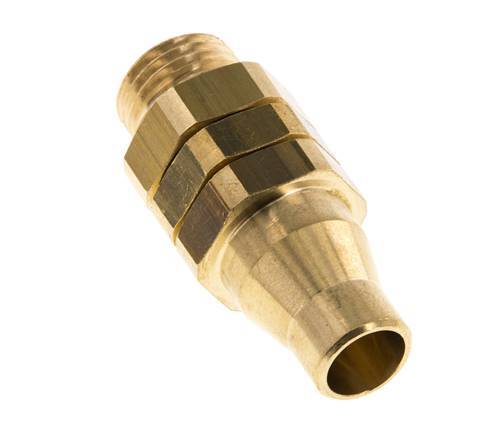 8x5 & G1/4'' Nickel plated Brass Straight Push-on Fitting with Male Threads Rotatable