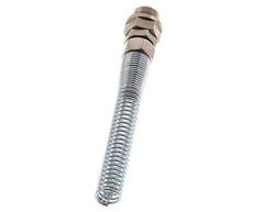 10x8 & G3/8'' Nickel plated Brass Straight Push-on Fitting with Male Threads Rotatable Bend Protection