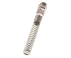 12x10 & G3/8'' Nickel plated Brass Straight Push-on Fitting with Male Threads Rotatable Bend Protection