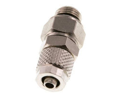 6x4 & G1/8'' Nickel plated Brass Straight Push-on Fitting with Male Threads Rotatable [2 Pieces]