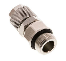 12x10 & G3/8'' Nickel plated Brass Straight Push-on Fitting with Male Threads Rotatable