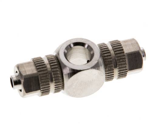 4.3x3 & M5 Nickel plated Brass Banjo Tee Push-on Fitting [2 Pieces]