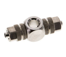 4.3x3 & M5 Nickel plated Brass Banjo Tee Push-on Fitting [2 Pieces]